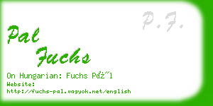 pal fuchs business card